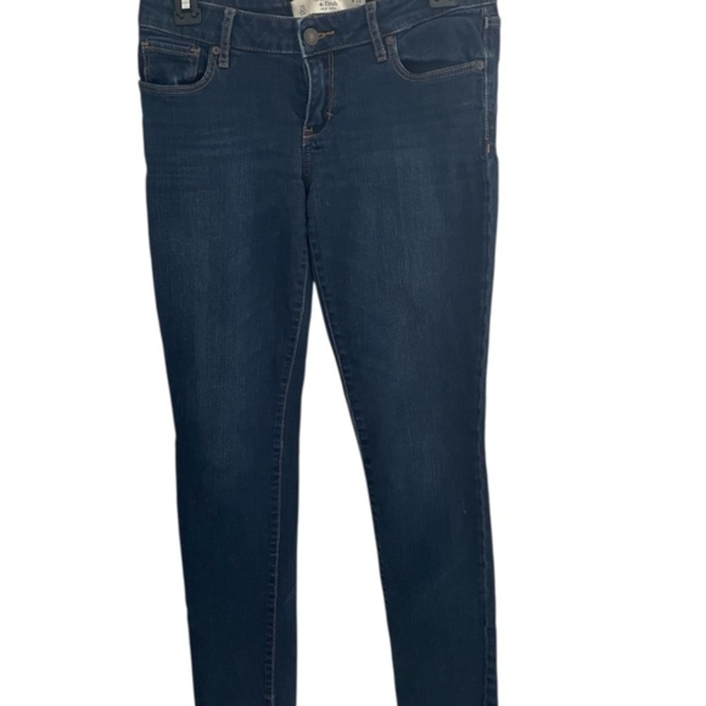 Abercrombie &‎ Fitch Dark Wash Skinny Jeans Womens W26 Short Indigo Denim